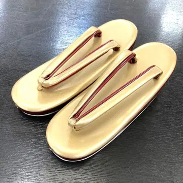 미사용 새상품 후리소데 성인식 졸업 하카마 금색 계열 조리 M 사이즈