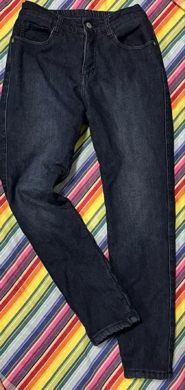 펠리시모 리브인컴포트 보아 안감 팬츠 청바지 새상품급