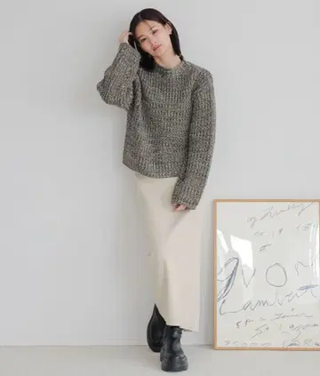 [새상품] 로리즈팜 스무스 니트 타이트 스커트