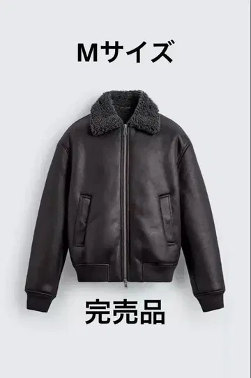 ZARA 더블 페이스 페이크 가죽 자켓