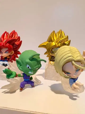 드래곤볼 미니 피규어 4개 세트 도전자 피규어 시리즈 묶음 판매