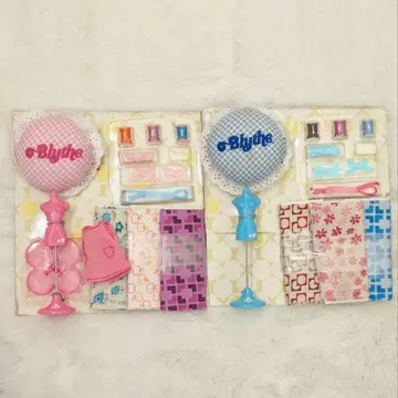 미니 브라이스 소잉 마이웨이 핑크 & 블루 잡화
