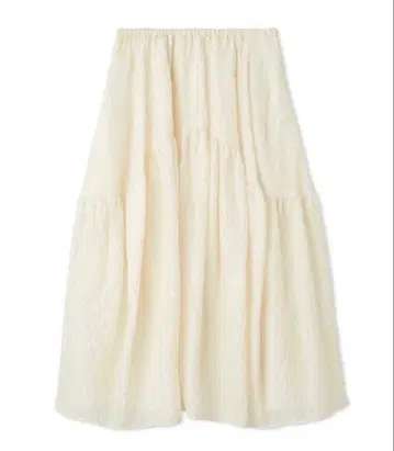 택 포함 미사용 새상품 mila owen 허리밴딩 자카드 형태 스커트