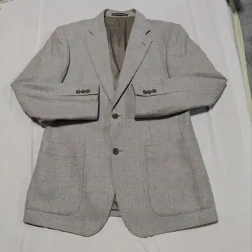 그레이 체크 무늬 테일러드 자켓