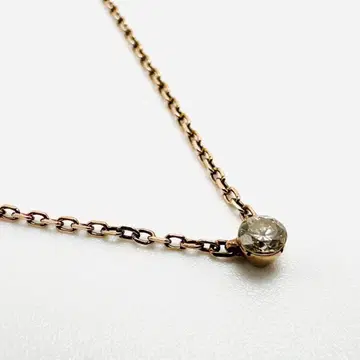 agete 다이아 목걸이 k10 0.05ct 시크릿 세팅