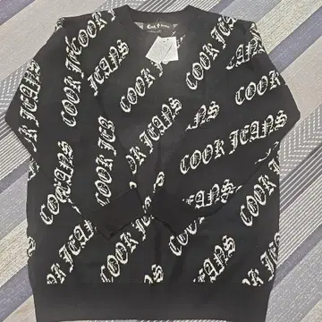 CookJeans 올 로고 무늬 니트
