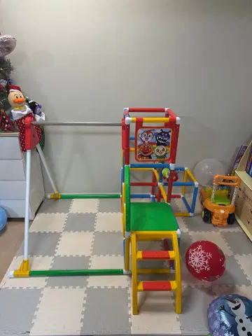 호빵맨 정글짐 놀이기구 미끄럼틀 포함 컬러풀