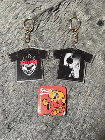 유리 T셔츠 키링 캔뱃지