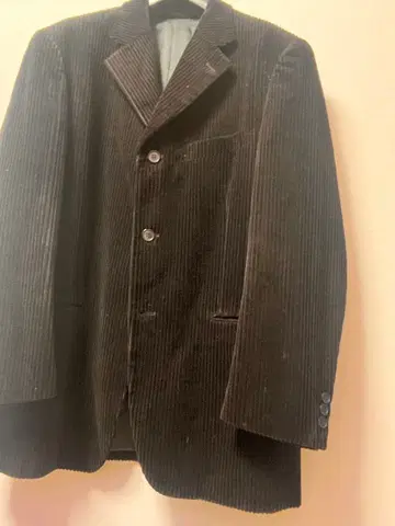 MODA RITORNO 블랙 코듀로이 테일러드 자켓