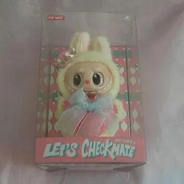LABUBU Let's Checkmate 봉제 인형 펜던트 라부부