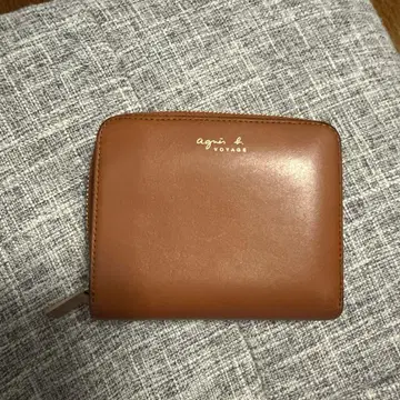 agnis b. 접이식 지갑 브라운