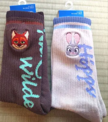 디즈니 리조트 주토피아 닉 주디 양말 세트