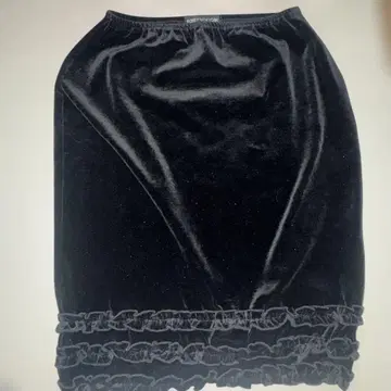 FOKEY NEW YORK 블랙 벨벳 타이트 스커트