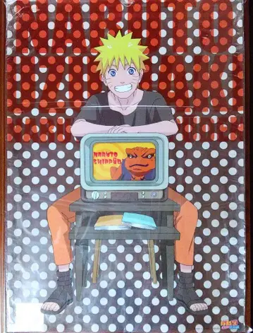 우즈마키 나루토 클리어 포스터 NARUTO 돌풍전 도트 무늬