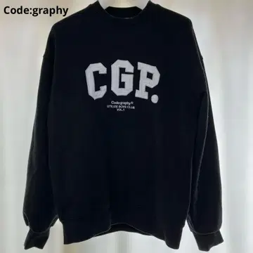 Code:graphy 맨투맨 트레이닝복 블랙 S