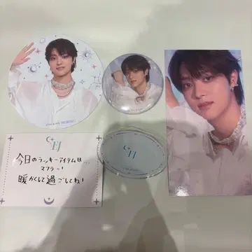 &TEAM 카페 예약 특전 카드 배지 코스터 위주 EJ 세트