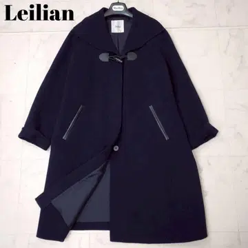 최근 새상품급 레리안 빅 사이즈 토글 리버 롱 코트 네이비 컬러 3XL
