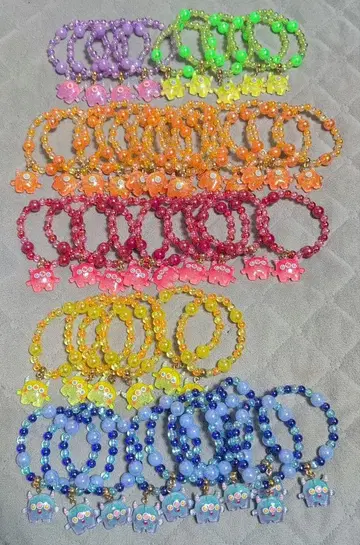 몬스터 컬러풀 비즈 팔찌 세트