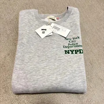 새상품 GOOD ROCK SPEED 맨투맨 트레이닝복 그레이 NYPD