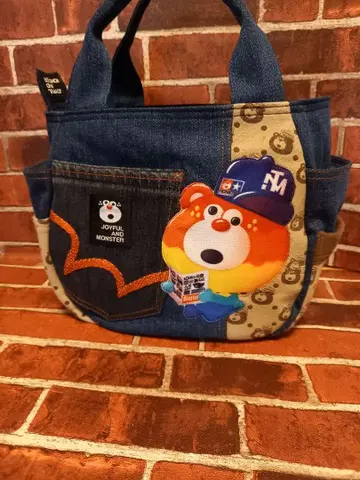 JOYFUL AND MONSTER 데님 토트백