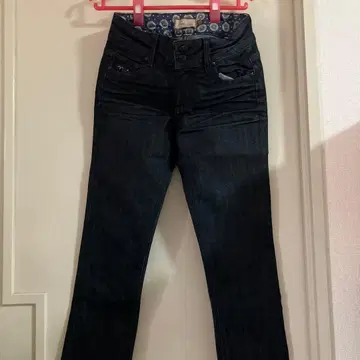 Paige 다크 데님 스키니 청바지 25