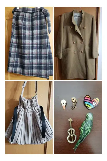 여성용 묶음 판매 브로치 코트 스커트 백