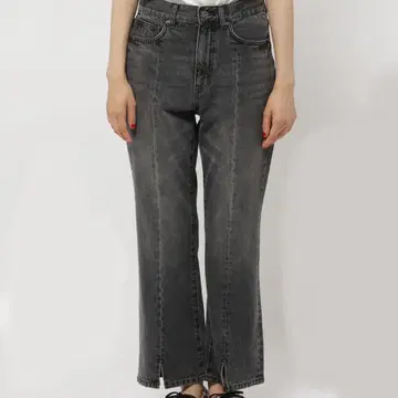 블랙 하이웨스트 플레어 팬츠 니코앤드