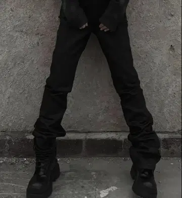 archive black flare denim opium drip y2k