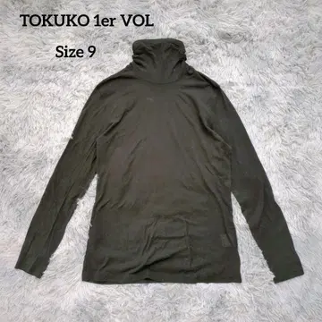 [ 면 100% ] 토쿠코 프리미어볼 하이넥 티셔츠 9호 블랙 비침 있음