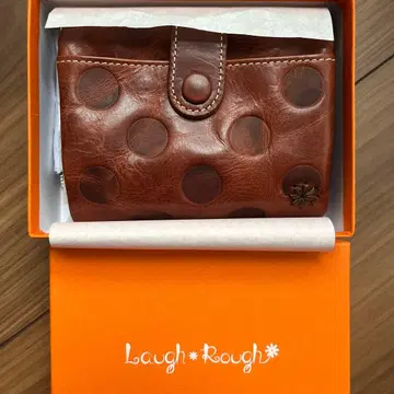 [ 새상품 ] Laugh Rough 도트 무늬 접이식 지갑