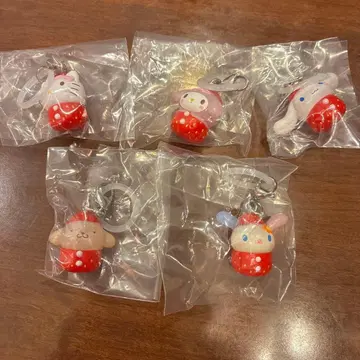 산리오 딸기 메지루시 액세서리 5종 세트