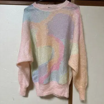 Jeanne pierre 그라데이션 모헤어 니트