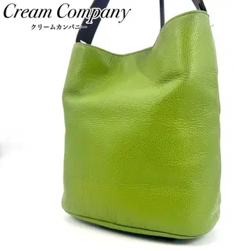 양품 크림 컴퍼니 토트 핸드백 원숄더 버킷 그린