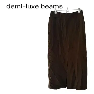 demi-luxe beams 울 롱 타이트 스커트 슬릿 슬림 레그