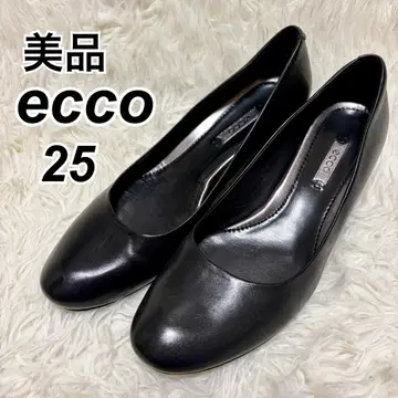새상품급 ecco 에코 펌프스 천연 가죽 펌프스 블랙 25cm 관혼상제