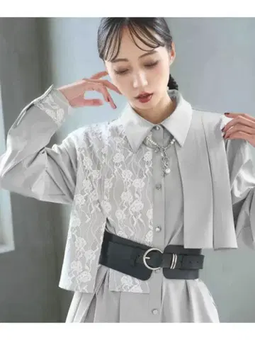 HARE 아지메 플리츠 이소자이 셔츠