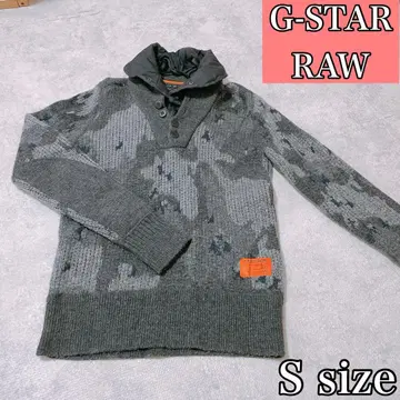 G-STAR RAW 카모플라쥬 니트 스웨터 S
