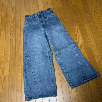 kBF^_^ 와이드 레그 조절 데님