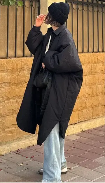 파실 오버사이즈 롱 코트 셔츠형