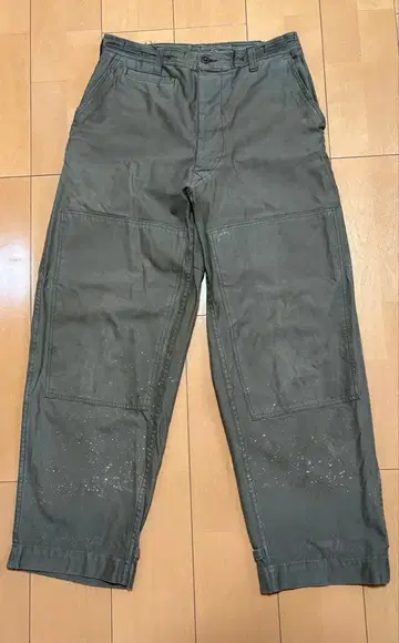 1970s 와이드 워크 팬츠