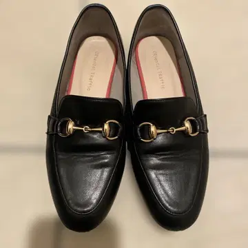 ORiental TRaffic 블랙 로퍼 골드 금장 장식 포함