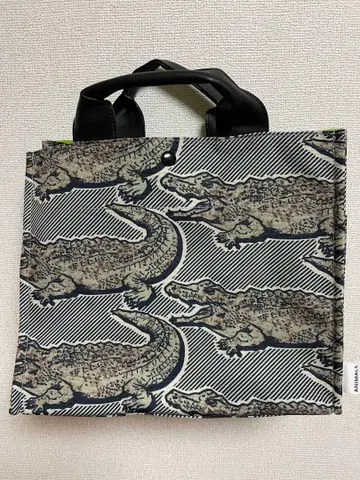 ear papillonner 악어 프린트 토트백 숄더백
