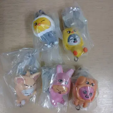 SKZOO 집게로 집어 연결하는 마스코트 5개