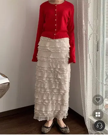 plain(nugu) 롱 스커트 화이트