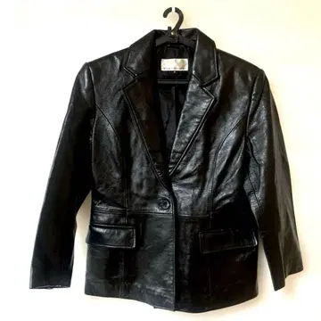 라무 가죽 자켓 싱글 버튼