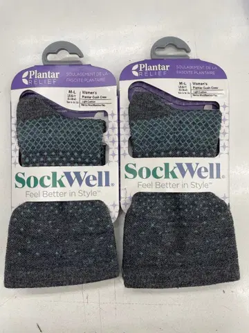SockWell 족저근막염 완화 삭스 M/L 그레이