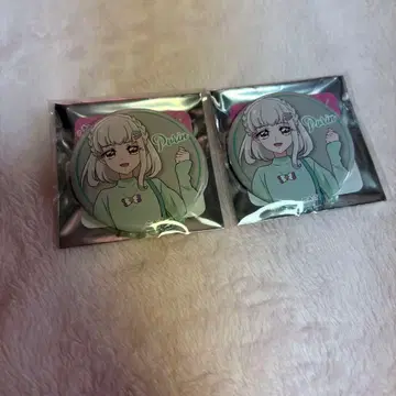 찾았다! 사이좋게 쇼핑 캔뱃지 다나카 푸딩 x 2