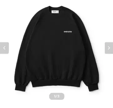 everyone original logo crew sweat 블랙