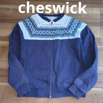 cheswick 눈꽃 패턴 집업 맨투맨 M