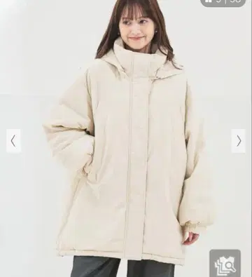 롱 몬스터 블루종 몬스터 코트 화이트 아이보리 화이트 경량 2WAY